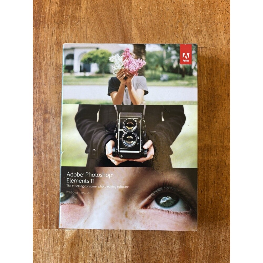 Brand New ADOBE PHOTOSHOP ELEMENTS 11 SOFTWARE WIN+MAC Pc DISCS Sealed